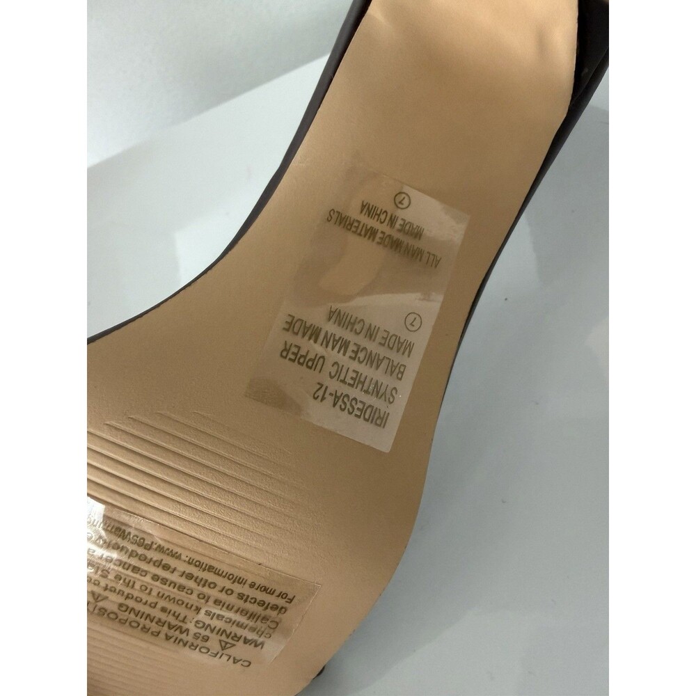 Chase + Chloe Iridessa-12 Brown Charm Ankle Strap Heels Size 7 NWT Box - Picture 9 of 10